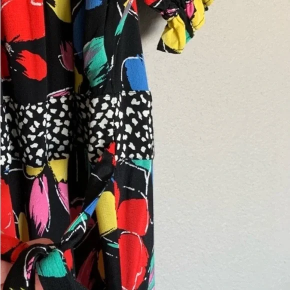 NWT RIXO x Target Floral Off–Shoulder Puff Sleeve Maxi Dress Size 6 - Picture 8 of 15